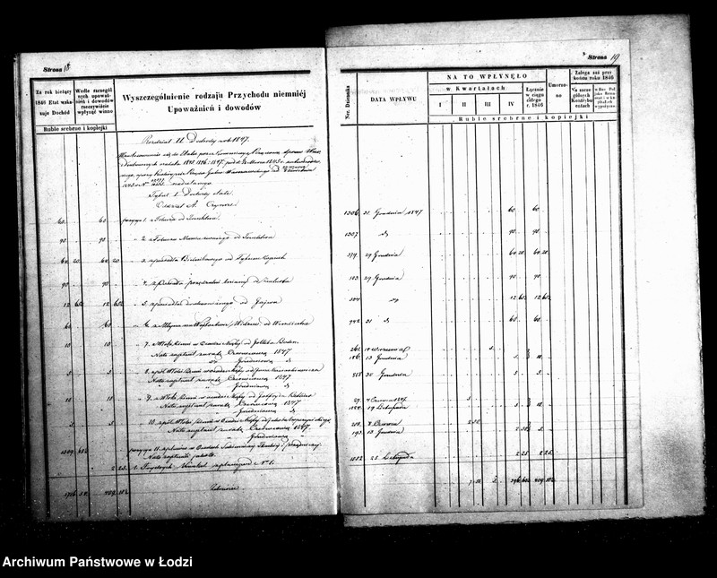 Obraz 14 z jednostki "Manuał przychodu i wydatków kasy ekonomicznej m. Łodzi na r. 1847"