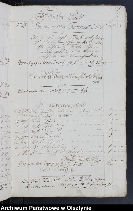 image.from.unit.number "Kirchen Rechnung über Einnahme und Ausgabe"