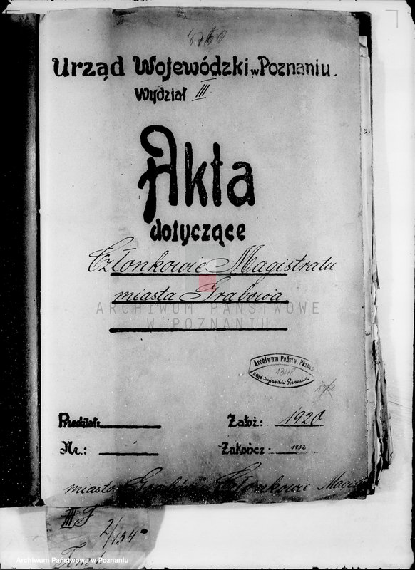 Obraz 4 z jednostki "Członkowie magistratu miasta Grabowa"