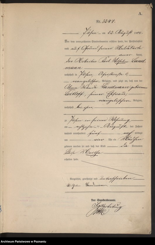 Obraz 7 z jednostki "Księga miejscowa urodzeń tom VII"