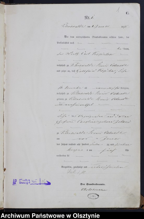 image.from.unit.number "Sterbe-Haupt-Register Nr 1 - 95"