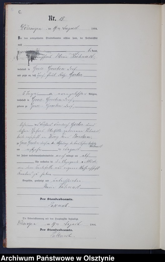 image.from.unit.number "Sterbe-Neben-Register Nr 1 - 28"