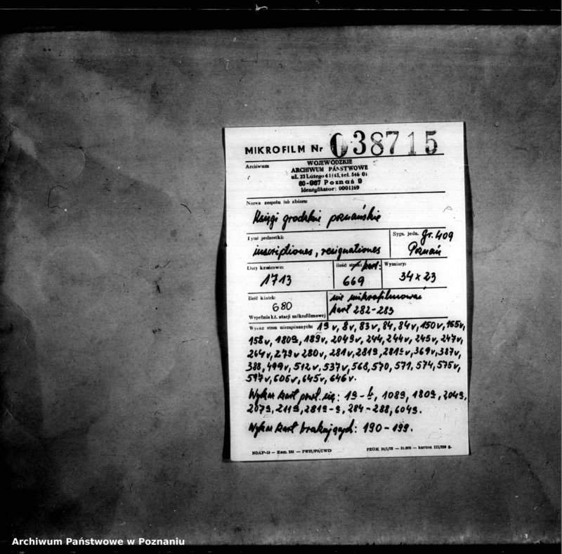 Obraz 2 z jednostki "Inscriptiones, resignationes [protocollon]"