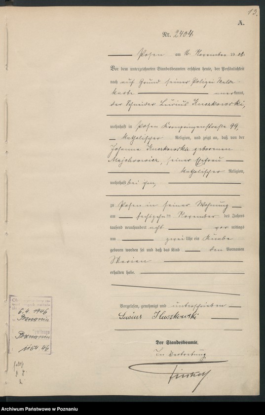 image.from.unit.number "Księga miejscowa urodzeń tom V [Rejestr główny urodzeń]"