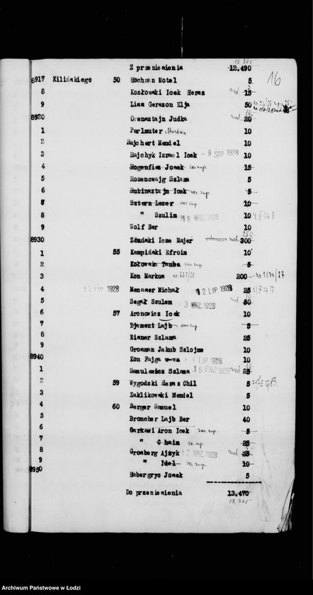 Obraz 19 z jednostki "Rejestr poborczy"