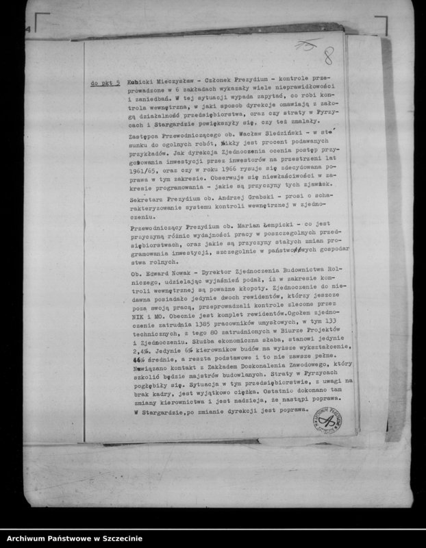 image.from.unit.number "Protokół posiedzenia Prezydium Wojewódzkiej Rady Narodowej nr 3, miesiąc styczeń"