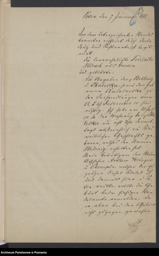 Obraz 15 z jednostki "Nachträgliche Eintragungen der Geburten und Berichtigungen der Geburtsregister"