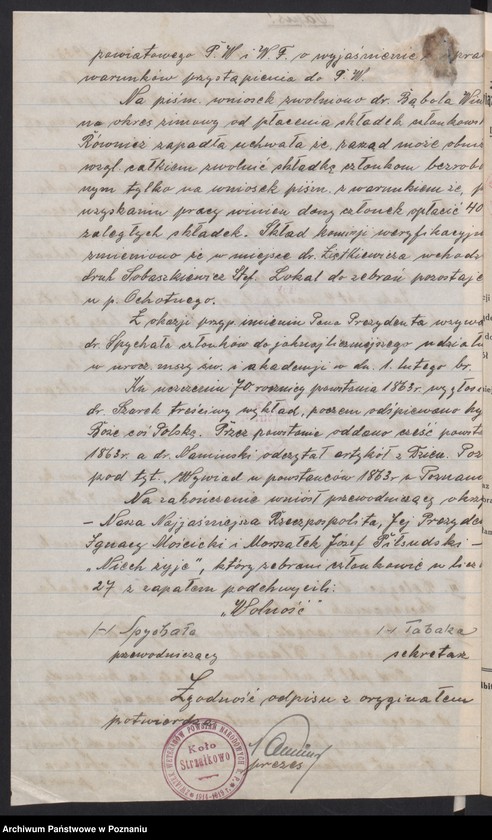 Obraz 8 z jednostki "Strzałkowo, powiat Września - akta koła."