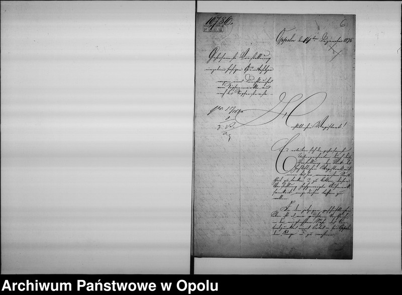 Obraz 11 z jednostki "Acta des Magistrats zu Oppeln betreffend den Durchbruch einer neuen Strasse vom Töpfermarkte nach der Oberen-Karlsstrasse"