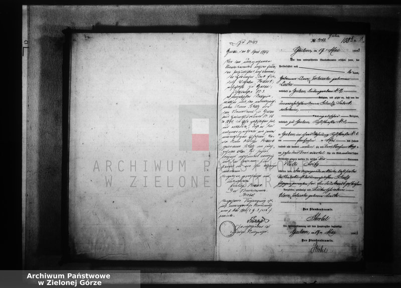 image.from.unit.number "Geburts-Neben-Register, Band II von No 413 bis No 826"