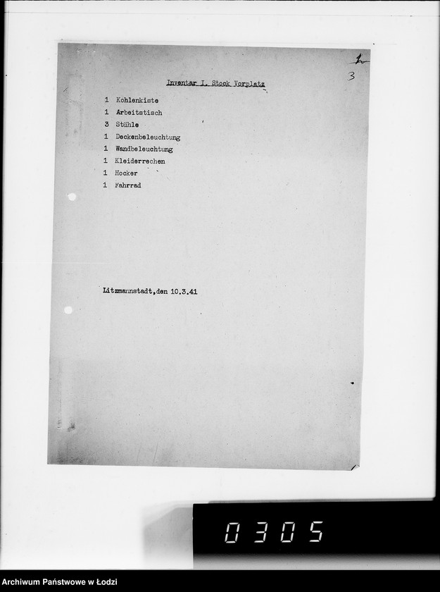 Obraz 6 z jednostki "Akten betr.Inventarverzeichnis"