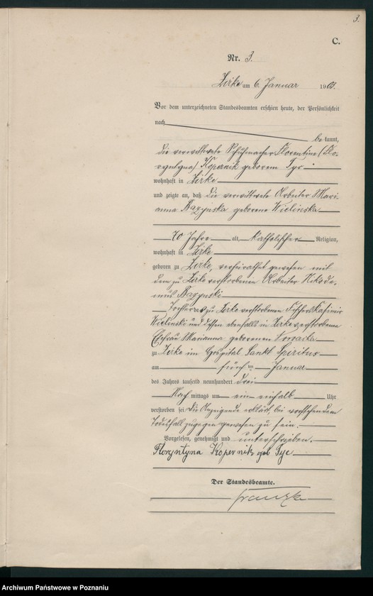 Obraz 6 z jednostki "Sterbe-Haupt-Register"