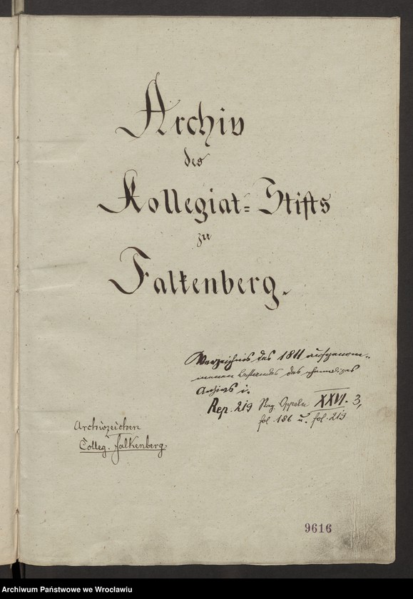 Obraz z jednostki "Archiv des Kollegiat - Stifts zu Falkenberg"
