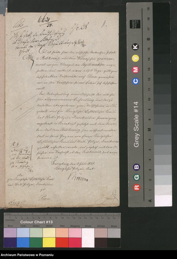 Obraz 4 z jednostki "A. betr. den polnischen Flüchtling Josef von Bilikiewicz aus Burbiczki /Wilno/"