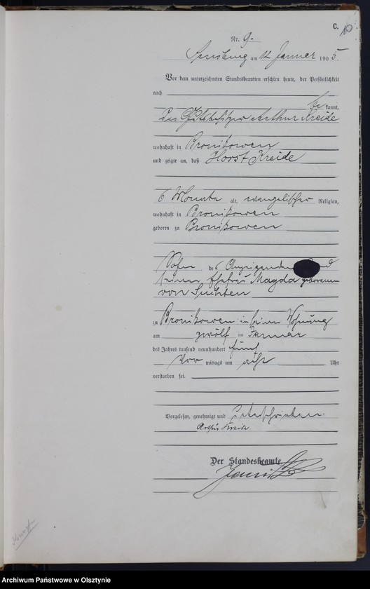 image.from.unit.number "Sterbe-Haupt-Register Nr 1 - 209"