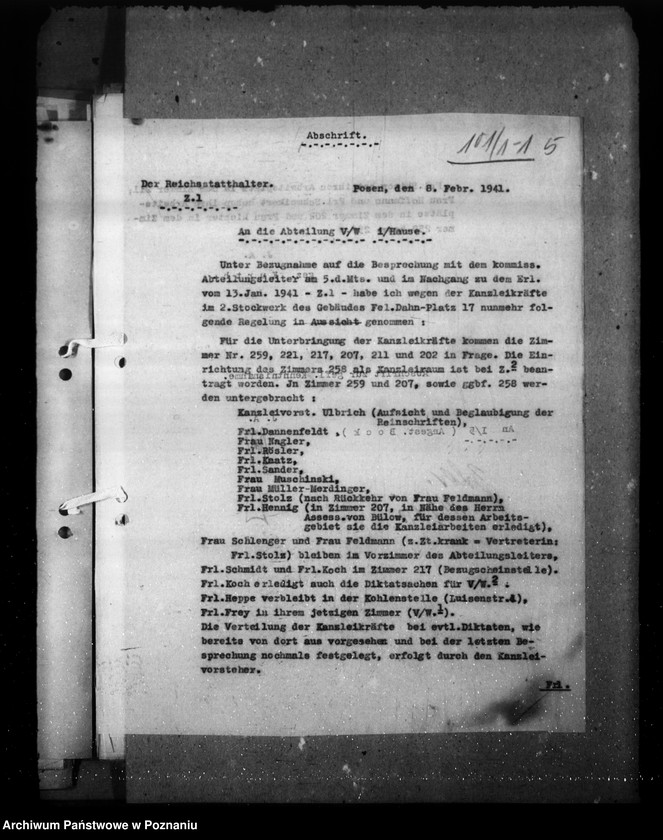 Obraz 9 z jednostki "Korespondencja, zarządzenia i opinie w sprawach personalnych"