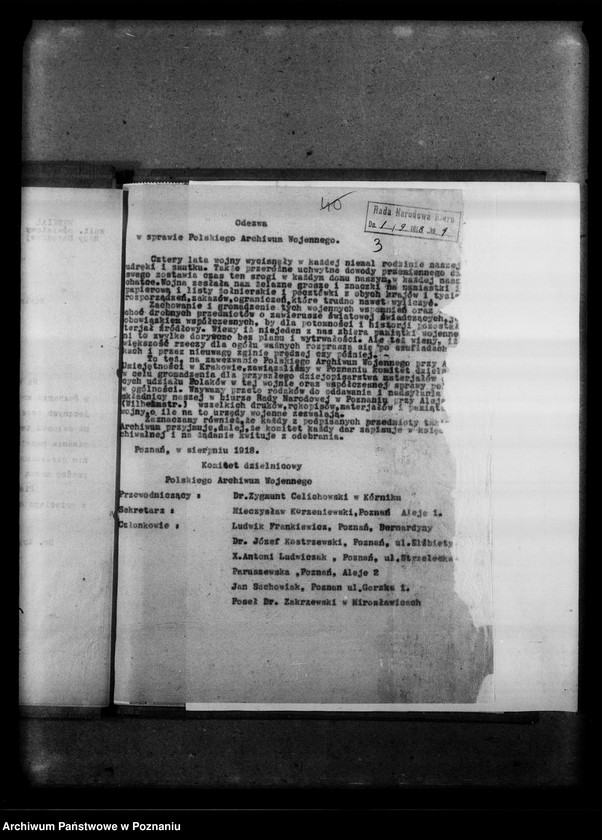 image.from.unit.number "Polskie Archiwum Wojenne- Delegatura w Poznaniu [korespondencja różna.]"