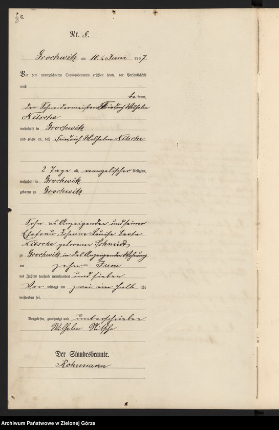 Obraz 10 z jednostki "Sterbe-Haupt-Register"