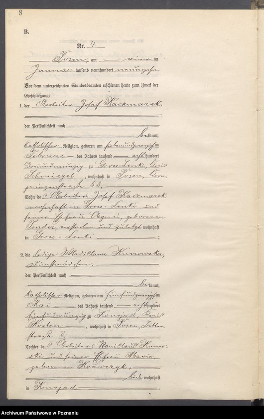 image.from.unit.number "Księga miejscowa małżeństw tom I [Rejestr główny małżeństw]"