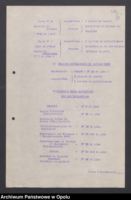 Obraz 9 z jednostki "Instruction pour mise en Etat a Siege d