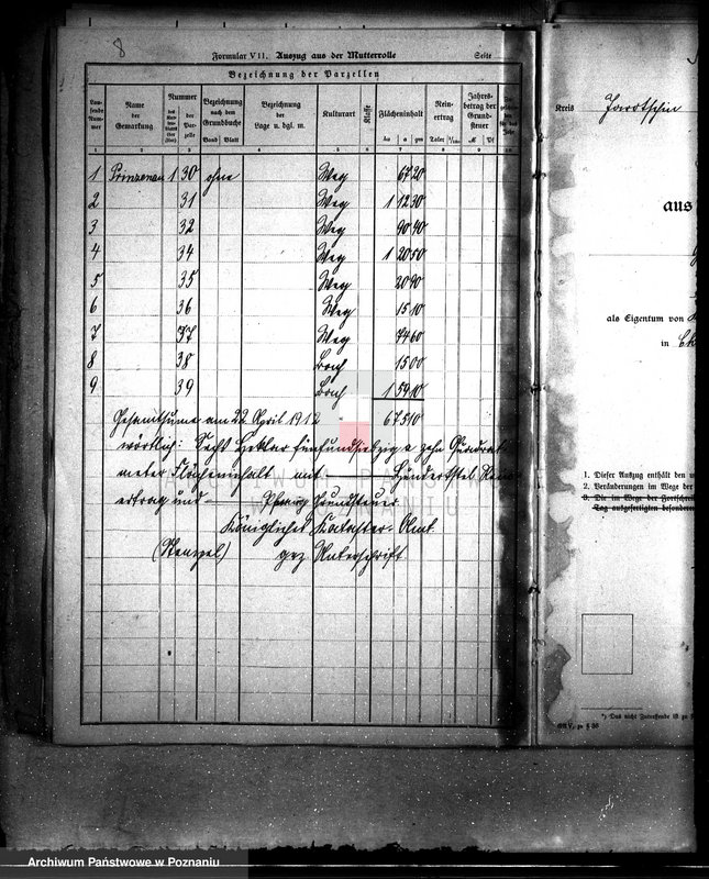 Obraz 12 z jednostki "Dobra Miniszew - sprawy katastralne"