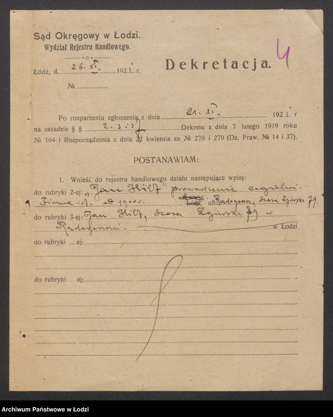 Obraz 6 z jednostki "Jan Hilt- prowadzenie cegielni"