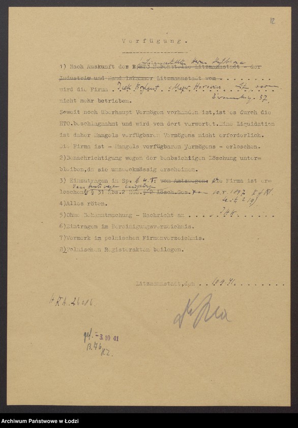 Obraz 14 z jednostki "Icek Brylant i Majer Horowicz – sprzedaż artykułów kolonialnych"