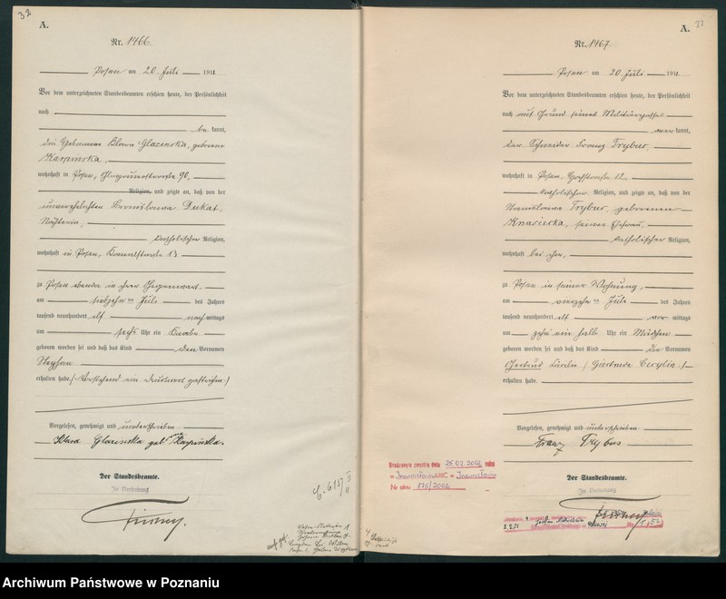 Obraz 19 z jednostki "Księga miejscowa urodzeń tom IV [Rejestr główny urodzeń]"