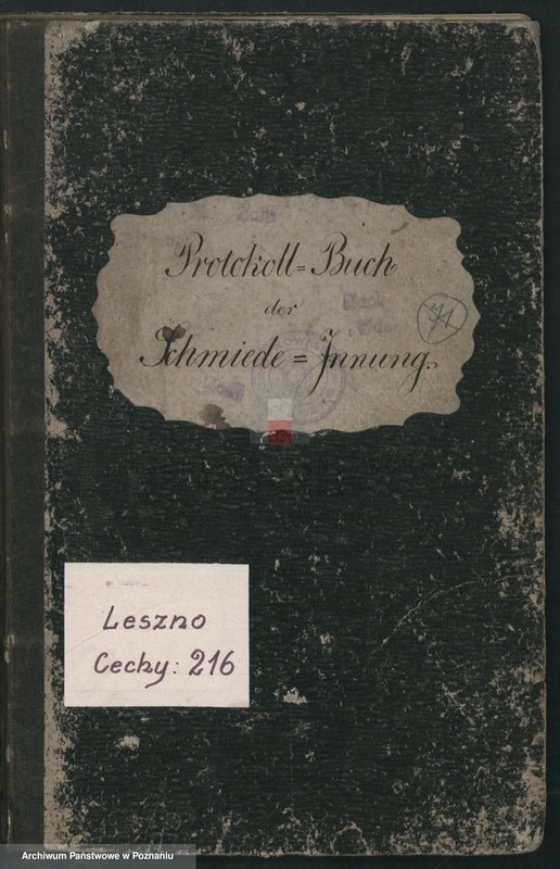 image.from.unit.number "Protokolarz Komisji Egzaminacyjnej cechu kowalskiego w Lesznie"
