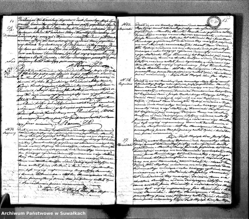 image.from.unit.number "Księga Duplikat Urodzonych, Zaślubionych i Zeszłych Parafii Kopciowskiey służyć mająca na Rok 1845"