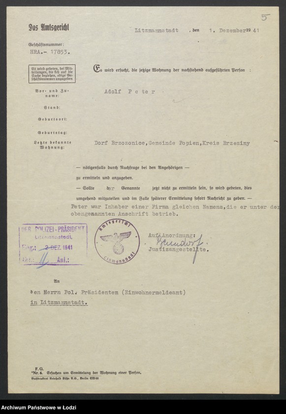 Obraz 7 z jednostki "Adolf Peter"