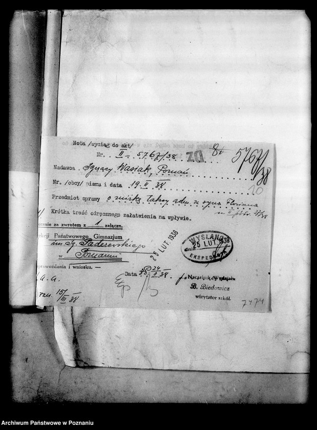 Obraz 13 z jednostki "Państwowe Gimnazjum imienia Paderewskiego- Poznań"