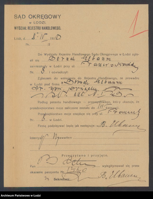 Obraz 3 z jednostki "Boruch Elbaum- drobna sprzedaż przędzy"