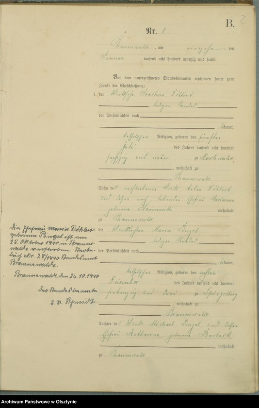 image.from.unit.number "Heiraths-Haupt-Register Nr 1 - 15"