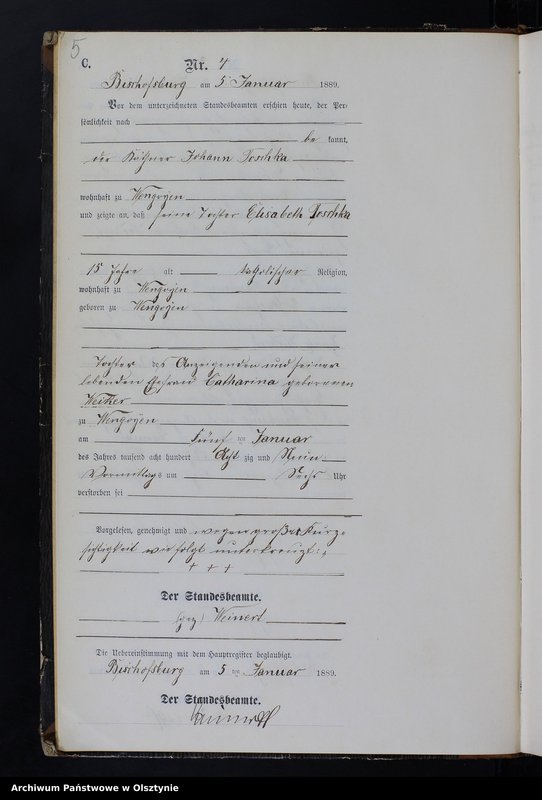 image.from.unit.number "Sterbe-Neben-Register Nr 1 - 145"