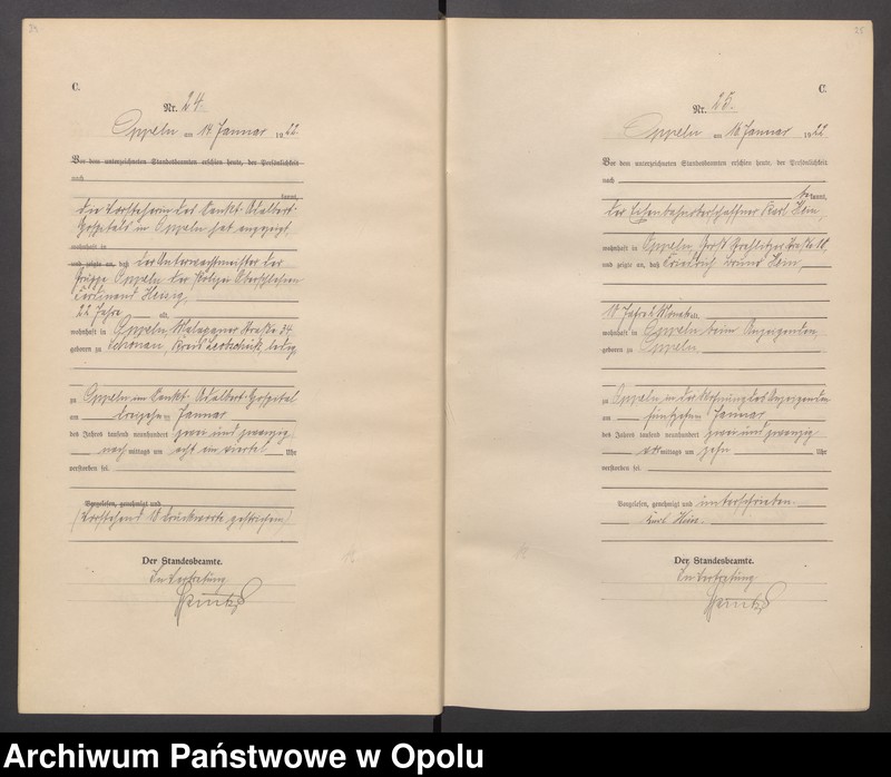 Obraz 15 z jednostki "[Rejestr zgonów] 1922 Tom I Nr 1-467"