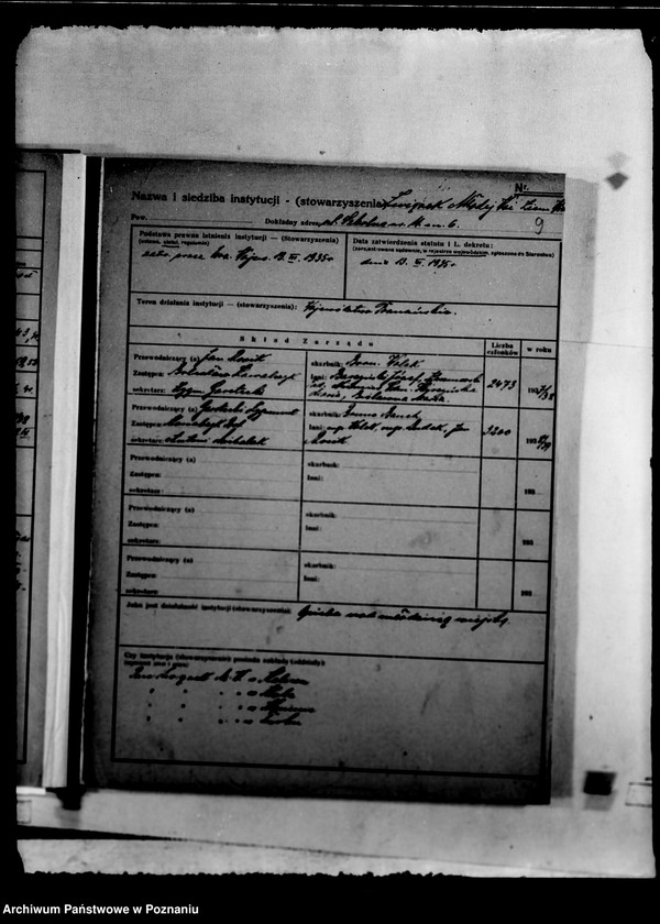 Obraz 12 z jednostki "/Kartoteka instytucji opiekuńczych/"