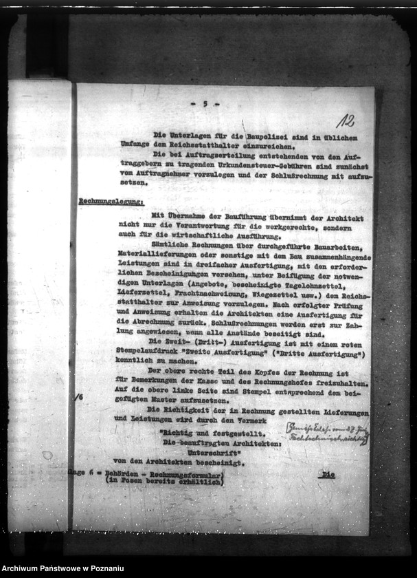 Obraz 16 z jednostki "Verschiedene Berichte über Bauvorhaben"