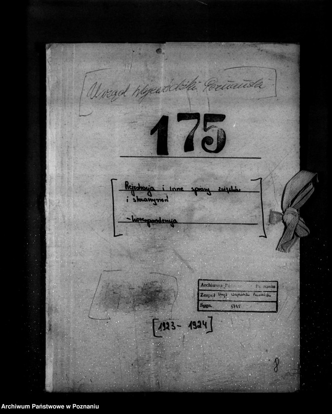 Obraz 4 z jednostki "/Rejestracja i inne sprawy związków i stowarzyszeń - korespondencja/"