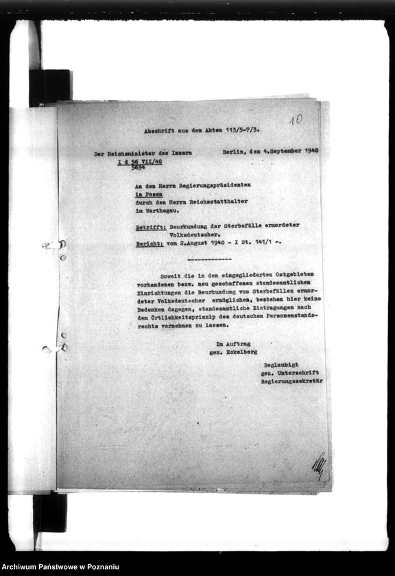 Obraz 15 z jednostki "Anordnungen, Vordrucke etc."