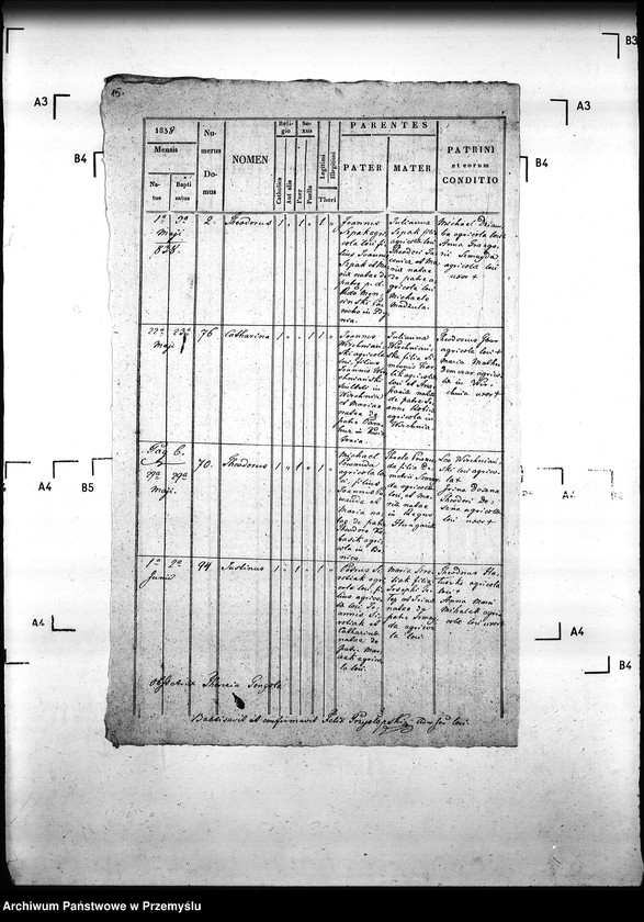 Obraz 19 z jednostki "[Kopie ksiąg metrykalnych parafii Gładyszów z filią Wirchnia (dekanat Gorlice)]"