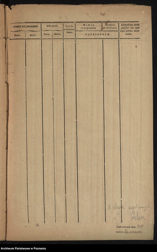 image.from.unit.number "Duplicatus ex libris baptisatorum"