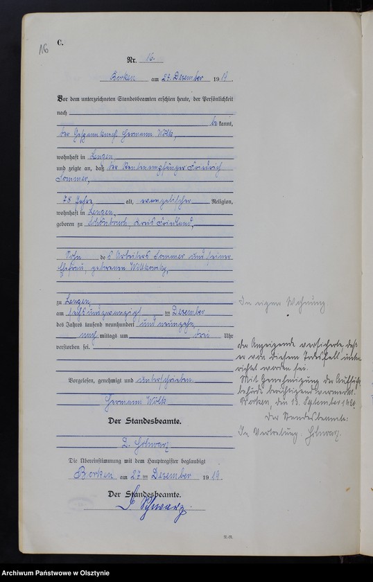 image.from.unit.number "Sterbe-Neben-Register Nr 1 - 16 [ Księga zgonów - wtóropis ]"