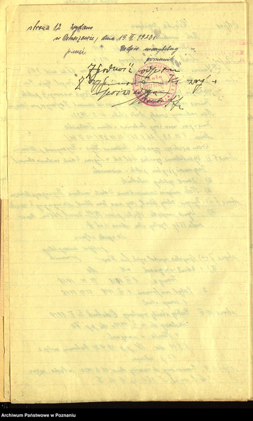 Obraz 9 z jednostki "Ostrzeszów, powiat Kępno - akta koła."