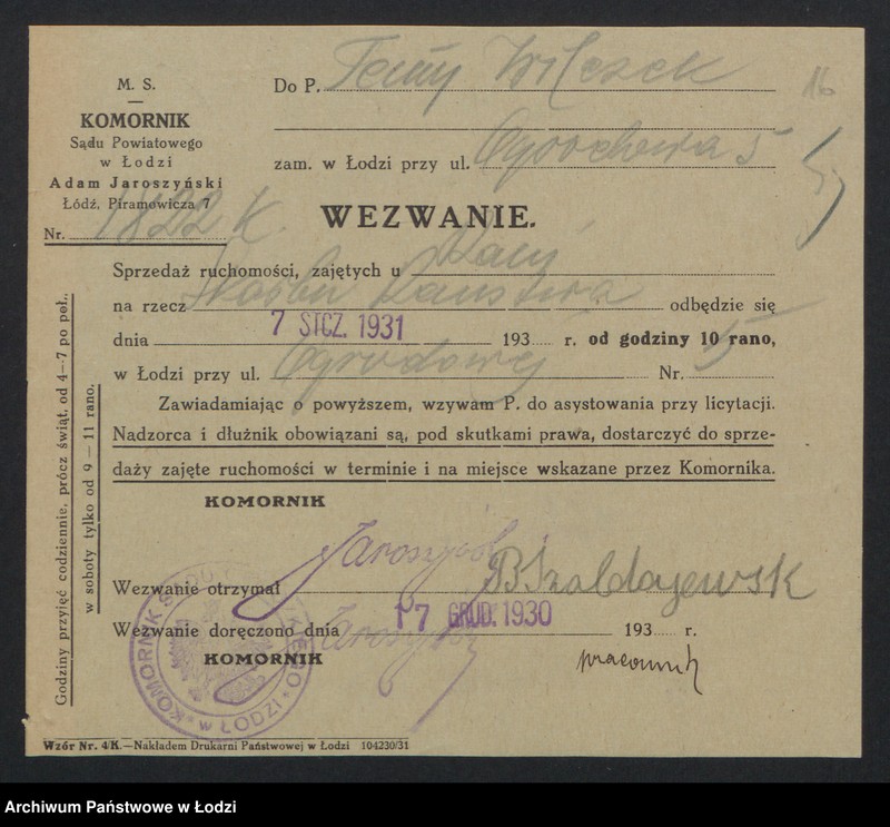 Obraz 18 z jednostki "Tema Wilczek – sprzedaż pończoch"