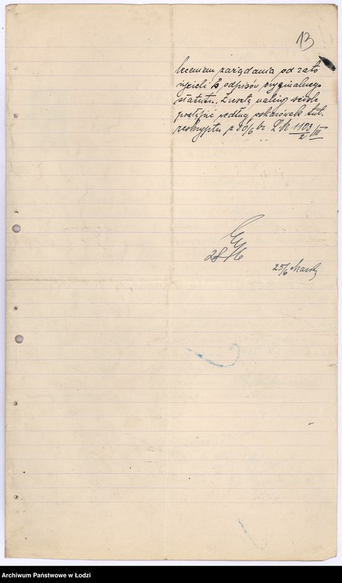 Obraz 16 z jednostki "Żydowskie Stowarzyszenie Niesienia Pomocy Biednym Położnicom w Radomsku"