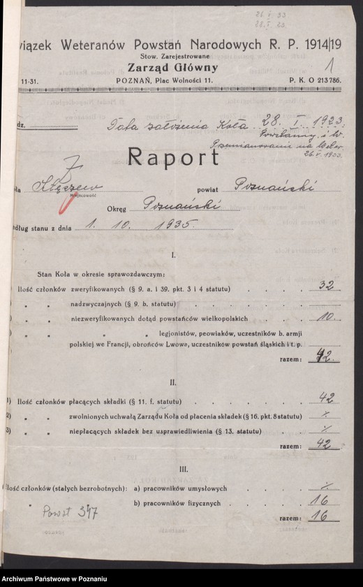 Obraz 4 z jednostki "Stęszew, powiat Poznań - akta koła."