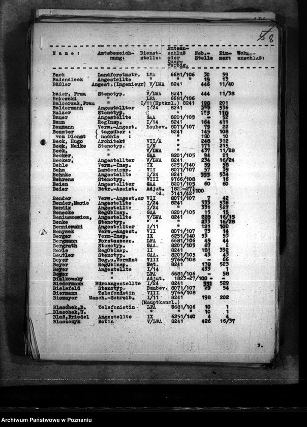 Obraz 12 z jednostki "Reg. Inspektor Linke - Handakte. Aktenplan."
