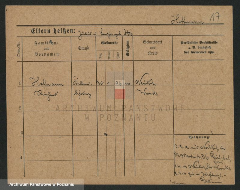 Obraz 17 z jednostki "Hofman (samotni mężczyźni)"