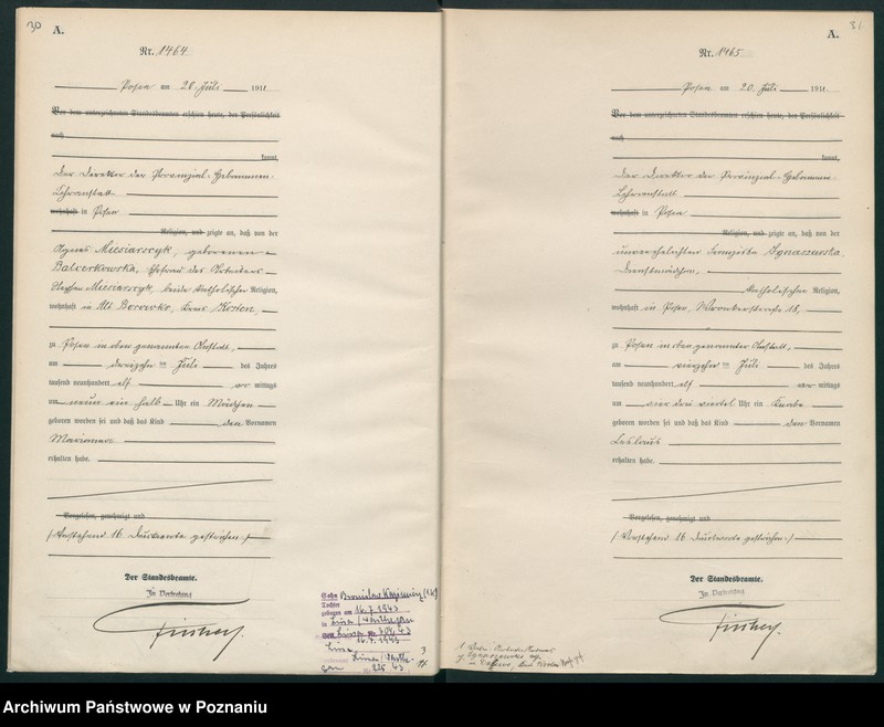 Obraz 18 z jednostki "Księga miejscowa urodzeń tom IV [Rejestr główny urodzeń]"